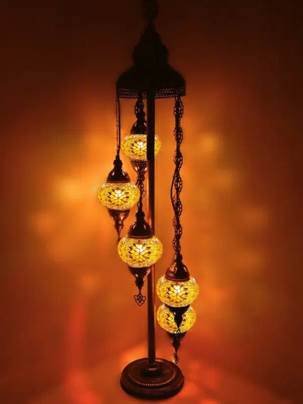 5 Ball Turkish Mosaic Floor Lamp