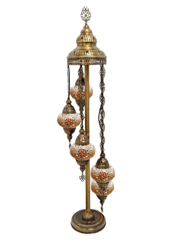 5 Ball Turkish Mosaic Floor Lamp