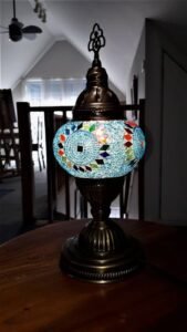 Handmade Turkish Mosaic USB Table Lamp – Medium Globe photo review