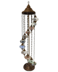 11 Ball Turkish Style Floor Lamp with Larger Glass GLA17MIX