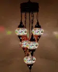 5 Ball Turkish Style Chandelier MC11 - 73cm Drop