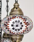 5 Ball Turkish Style Chandelier MC2 73CM DROP - LARGE GLASS