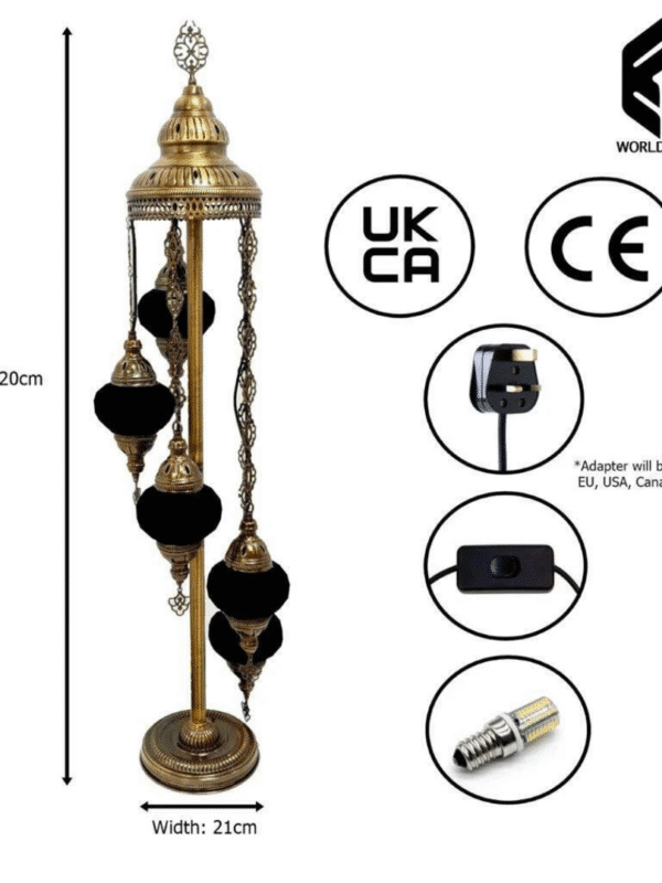5 Ball Turkish Style Floor Lamp MC7