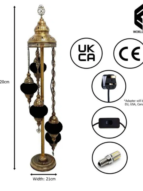 5 Ball Turkish Style Floor Lamp MC7