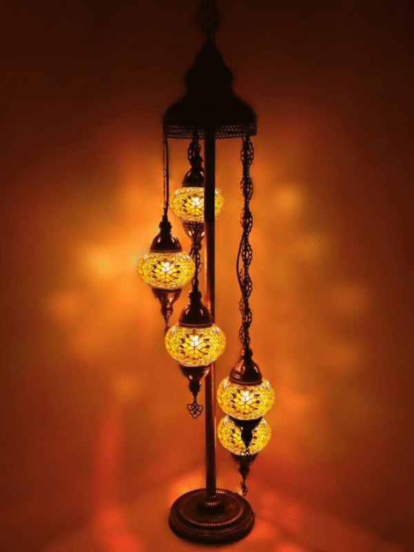5 Ball Turkish Style Floor Lamp OR2