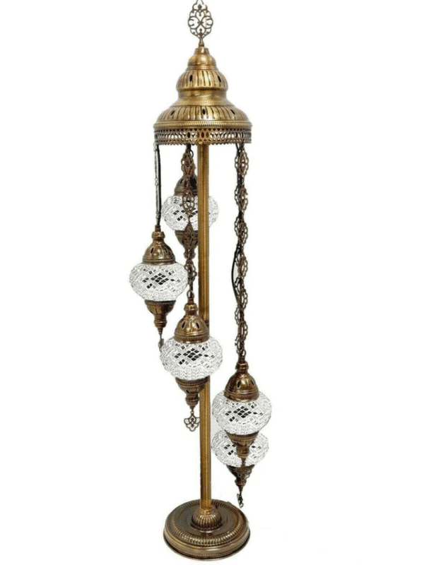 5 Ball Turkish Style Floor Lamp W10