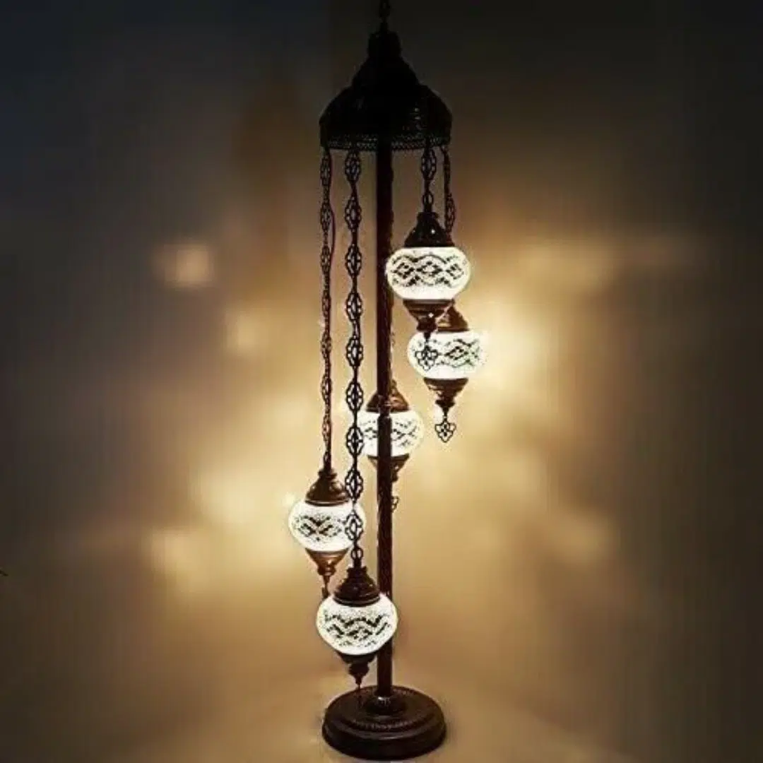 5 Ball Turkish Style Floor Lamp W10