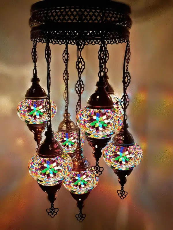 7 Ball Turkish Style Chandelier MC4