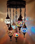 7 Ball Turkish Style Chandelier MIX