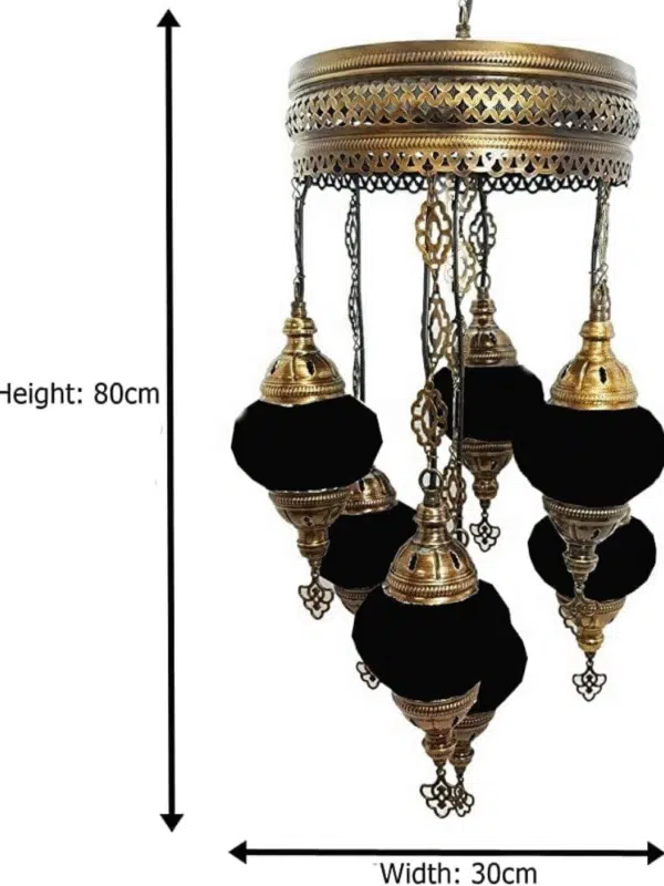 7 Ball Turkish Style Chandelier MIX