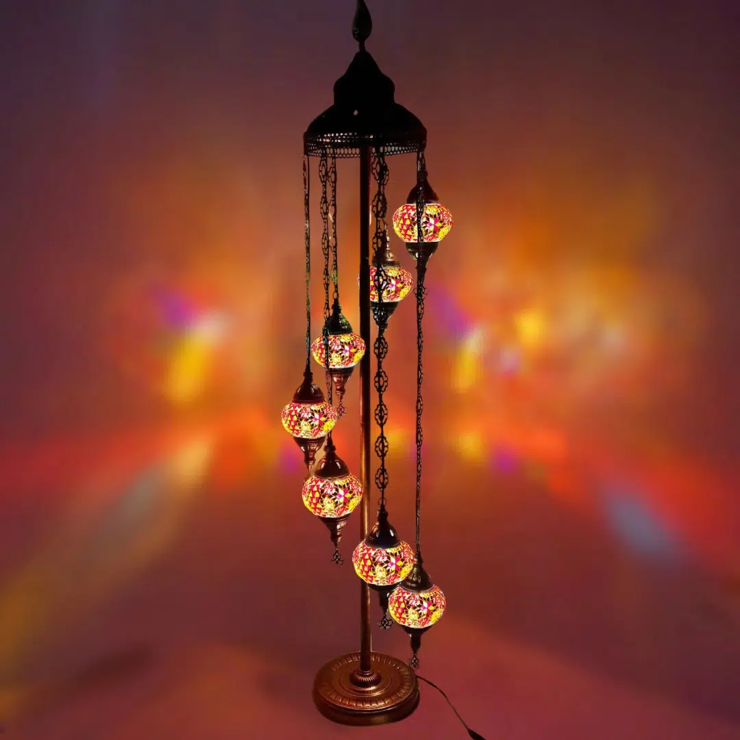 7 Ball Turkish Style Floor Lamp - OR9