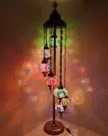 7 Ball Turkish Style Floor Lamp with Larger Glass GLA17MC1