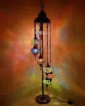 7 Ball Turkish Style Floor Lamp with Larger Glass GLA17MC2