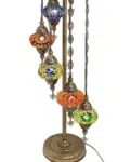 7 Ball Turkish Style Floor Lamp with Larger Glass GLA17MC2