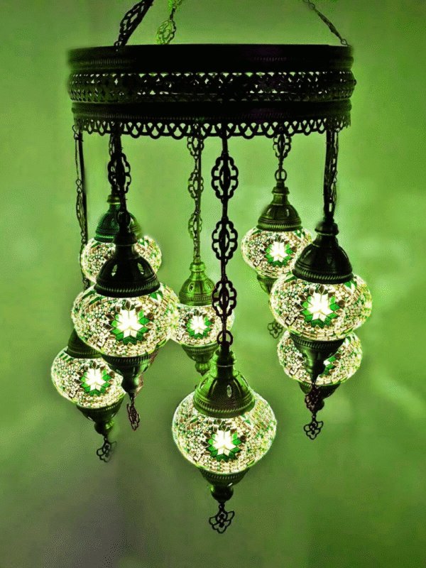 8 Ball Turkish Style Chandelier GR1
