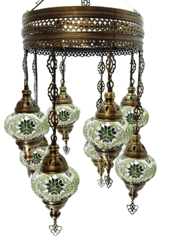 8 Ball Turkish Style Chandelier GR1