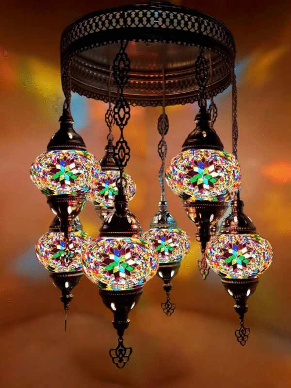 8 Ball Turkish Style Chandelier - MC4