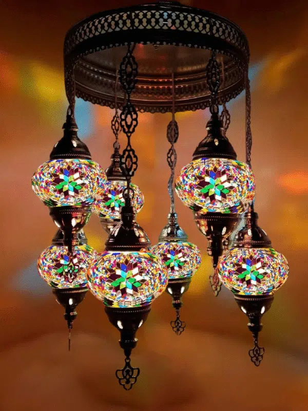 8 Ball Turkish Style Chandelier - MC4
