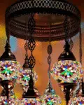 8 Ball Turkish Style Chandelier - MC4