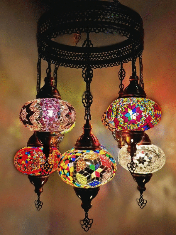 8 Ball Turkish Style Chandelier MIX -17cm