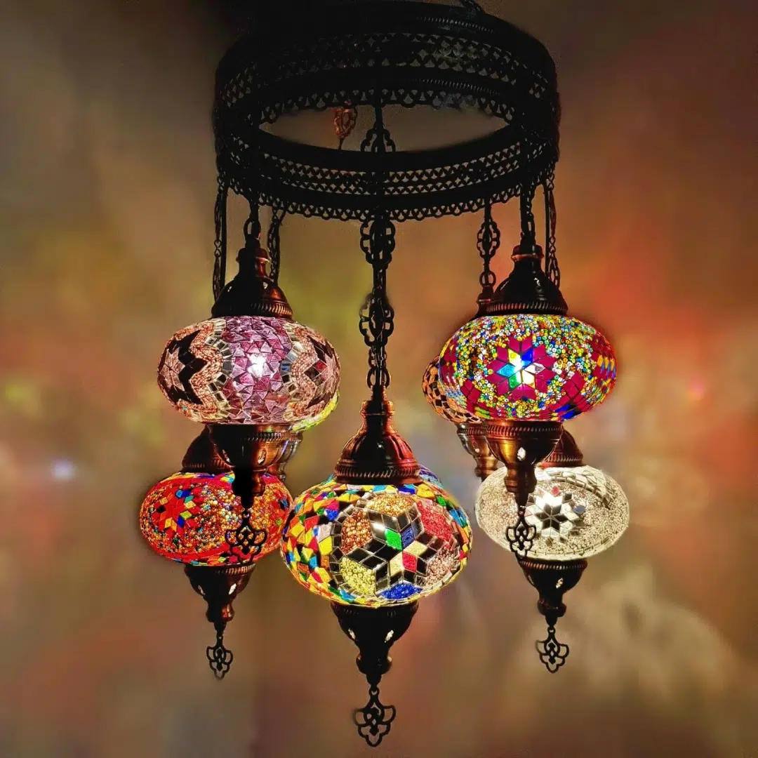 8 Ball Turkish Style Chandelier MIX -17cm