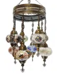 8 Ball Turkish Style Chandelier MIX -17cm