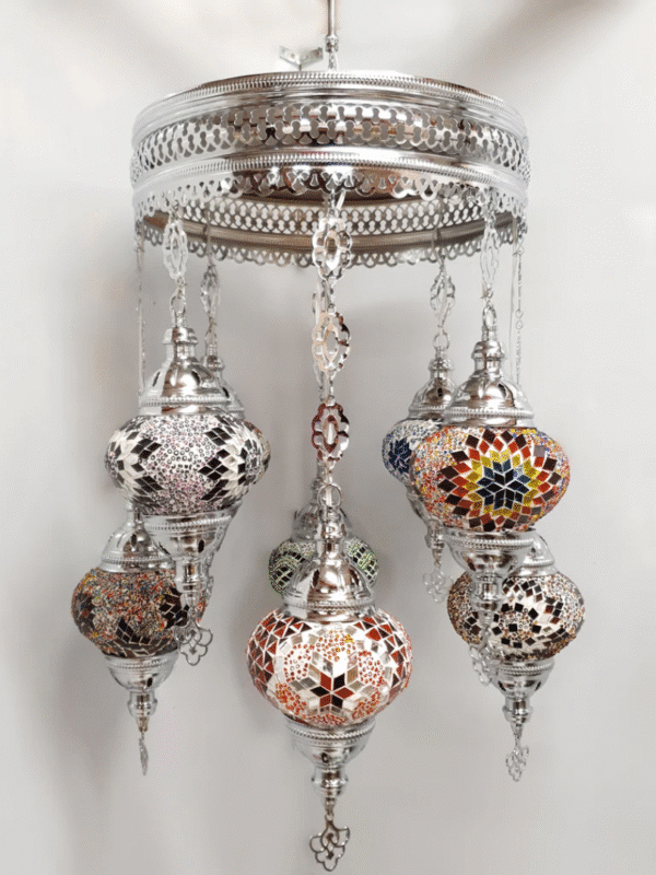 8 Ball Turkish Style Chandelier MIX