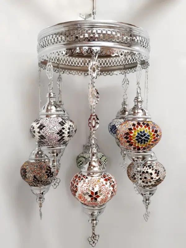 8 Ball Turkish Style Chandelier MIX