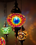 8 Ball Turkish Style Chandelier MIX