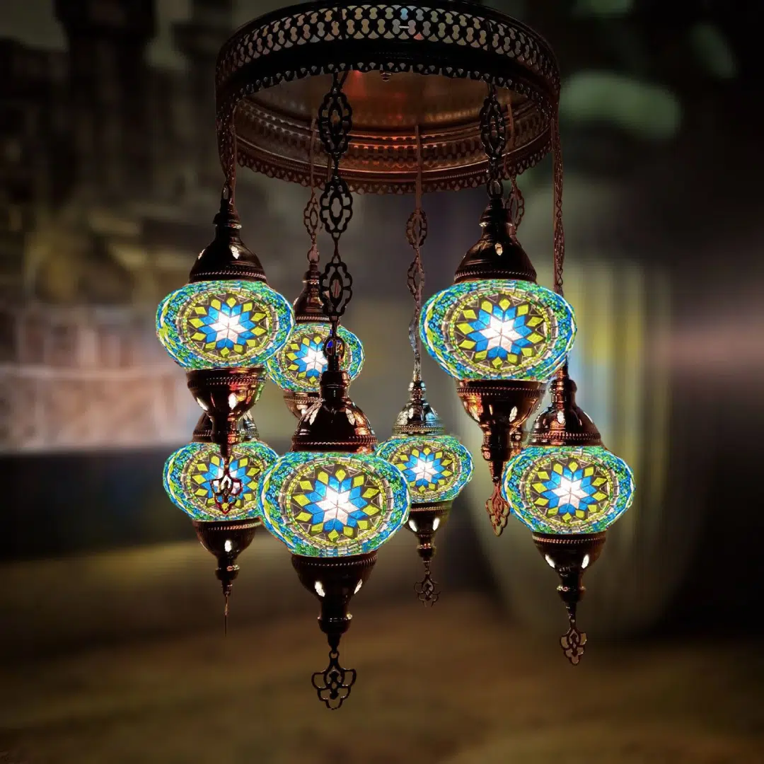 8 Ball Turkish Style Chandelier - T1 2