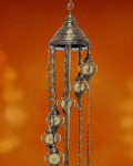 9 Ball Turkish Style Floor Lamp Medium Glass