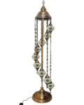 9 Ball Turkish Style Floor Lamp Medium Glass