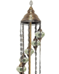 9 Ball Turkish Style Floor Lamp Medium Glass