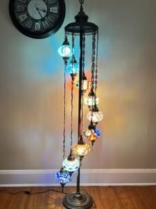 9 Ball Turkish Style Floor Lamp Large Glass GLA17MC1 photo review