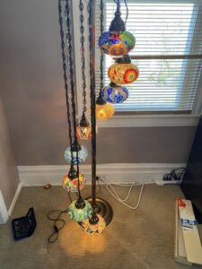 9 Ball Turkish Style Floor Lamp Large Glass GLA17MC1 photo review